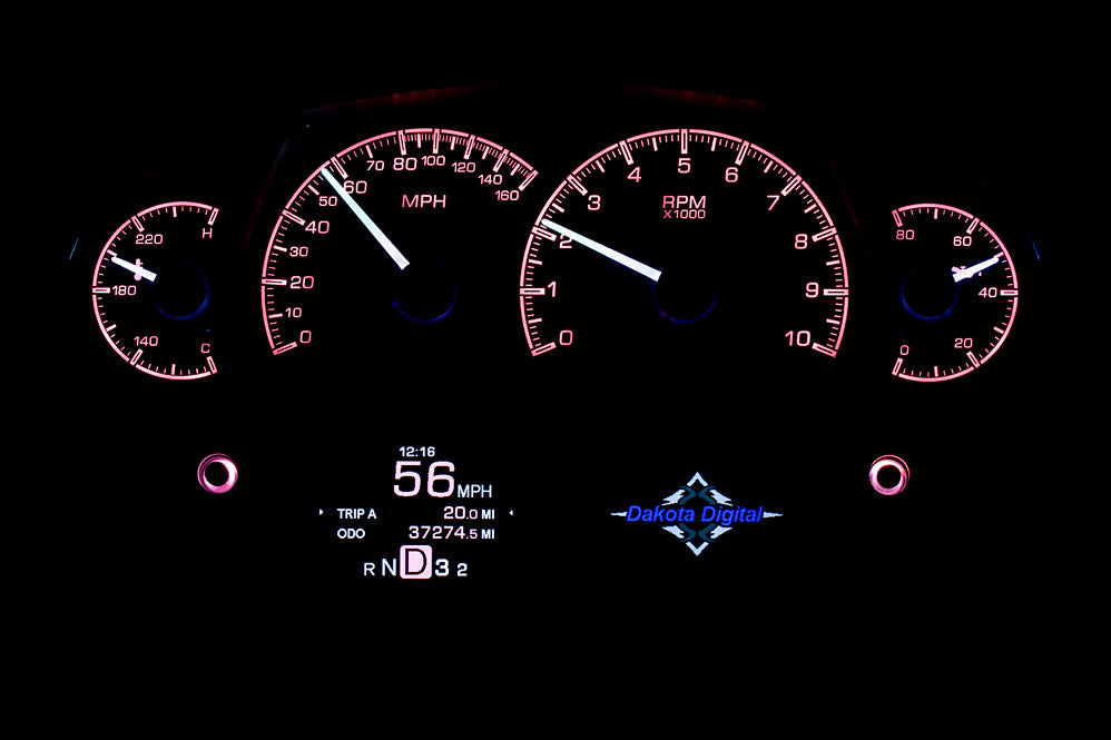 Dakota Digital Universal Competition Analog HDX Gauges