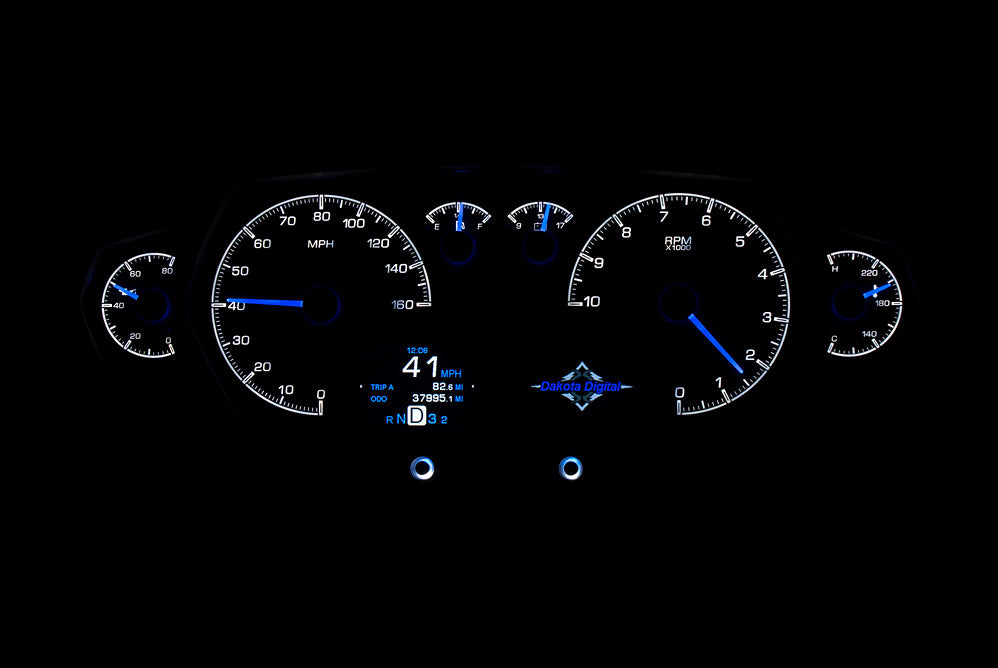 Dakota Digital Universal 6 Gauge Competition Analog HDX Gauges