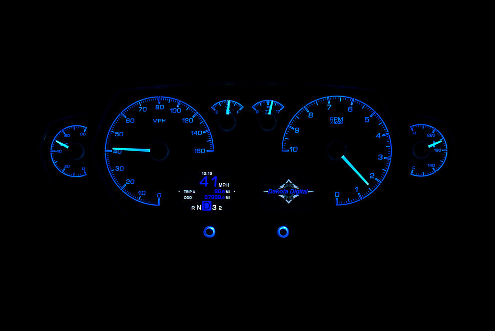 Dakota Digital Universal 6 Gauge Competition Analog HDX Gauges