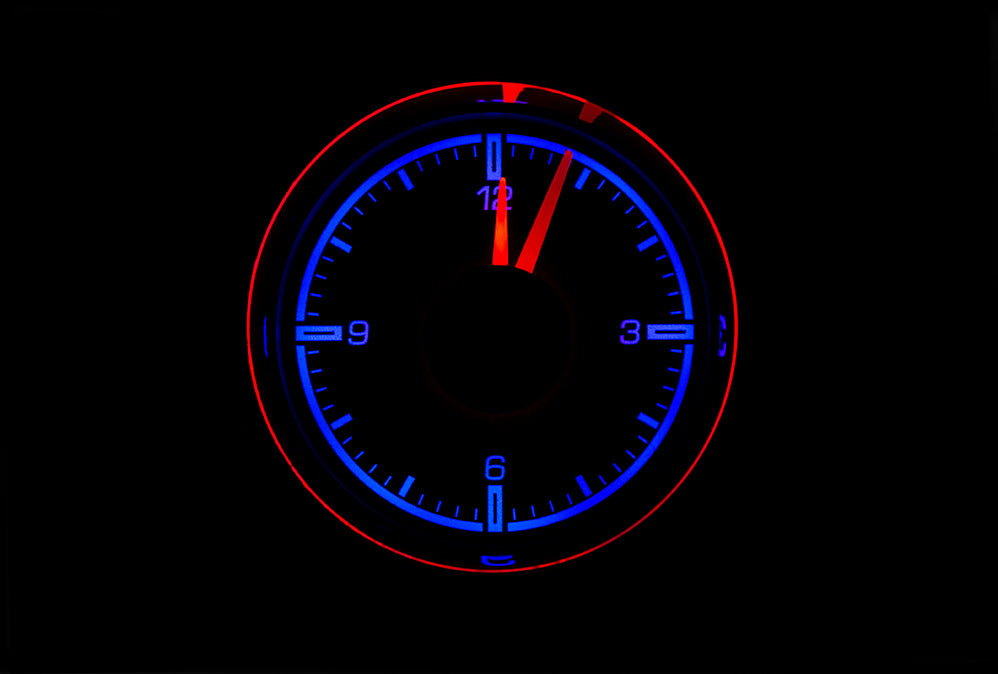2-1/16" Round Universal HDX Dakota Digital Clock