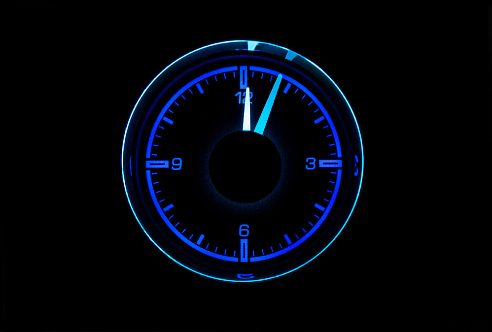 2-1/16" Round Universal HDX Dakota Digital Clock