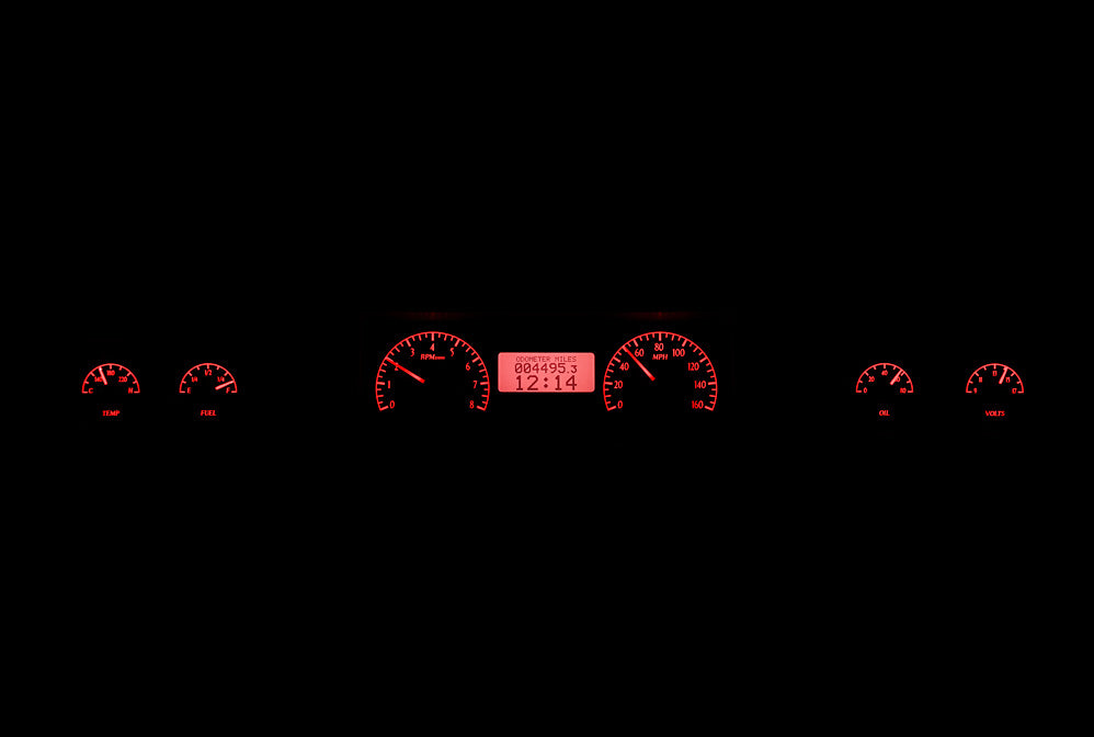 1973-77 Chevy Malibu / El Camino / GMC Sprint with Square Gauges VHX Instruments