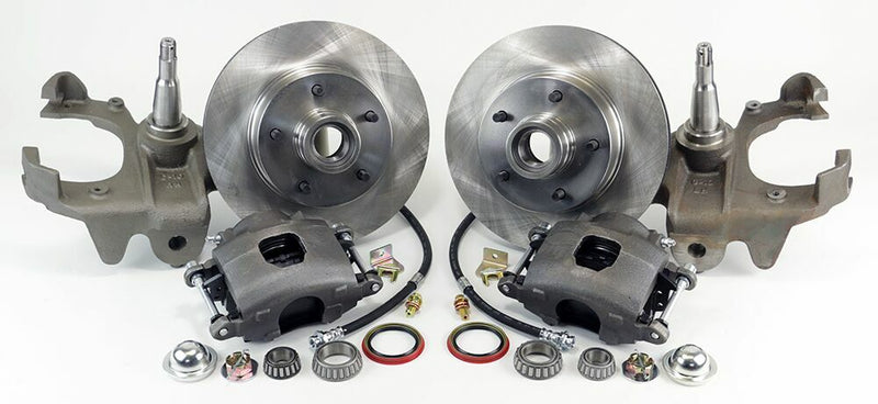 1960-62 CHEVROLET & GMC 1/2 TON P/UP - 5 LUG 2WD (Includes dropped spindles) Legend Series Front Disc Brake Kit Front Wheel Kit