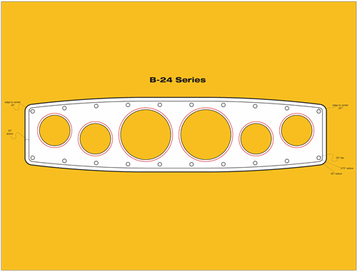 OTB Gear Bomber 6 Gauge Panels