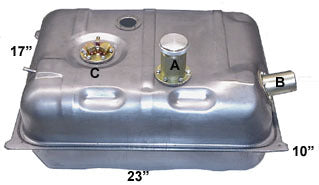 Universal Steel Fuel Tank with 2" OD Neck & Connecting Hose (USPT Series)