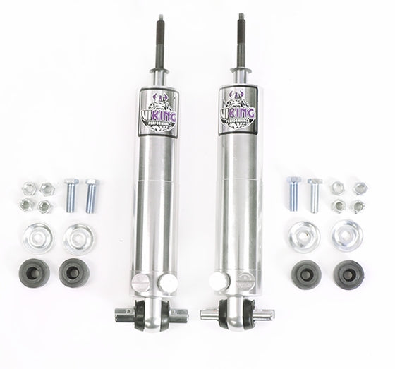 2016-PRES Chevy Camaro Viking Double Adjustable Smooth Shocks Rear Only for Dropped Ride Height 1.5"-3"Drop(Sway Bar Mount NOT Included, REQUIRES aftermarket CC Plate)